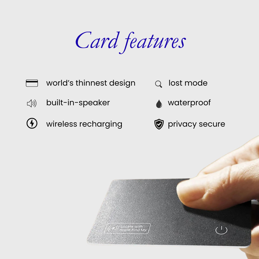 FindIt. Tracking Card. Apple Find My® Compatible