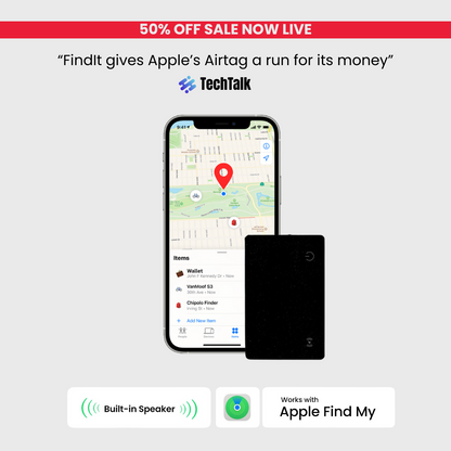 FindIt. Tracking Card. Apple Find My® Compatible